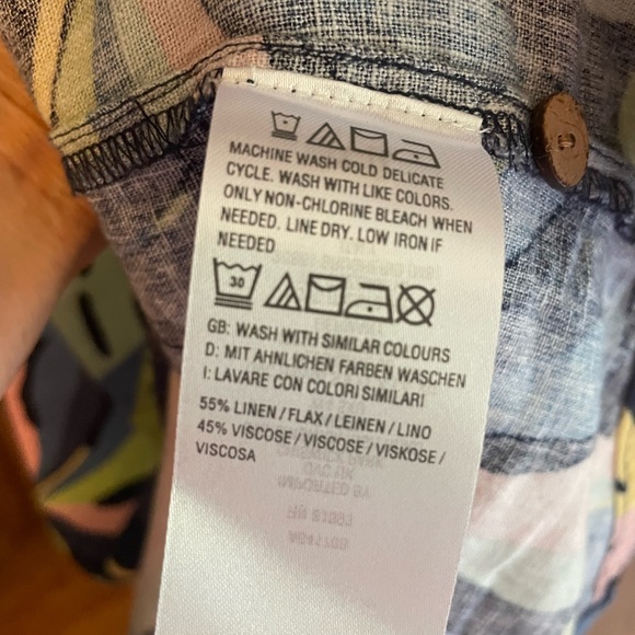 Studio park plus size, button down, floor length, sleeveless linen dress - Picture 6 of 9